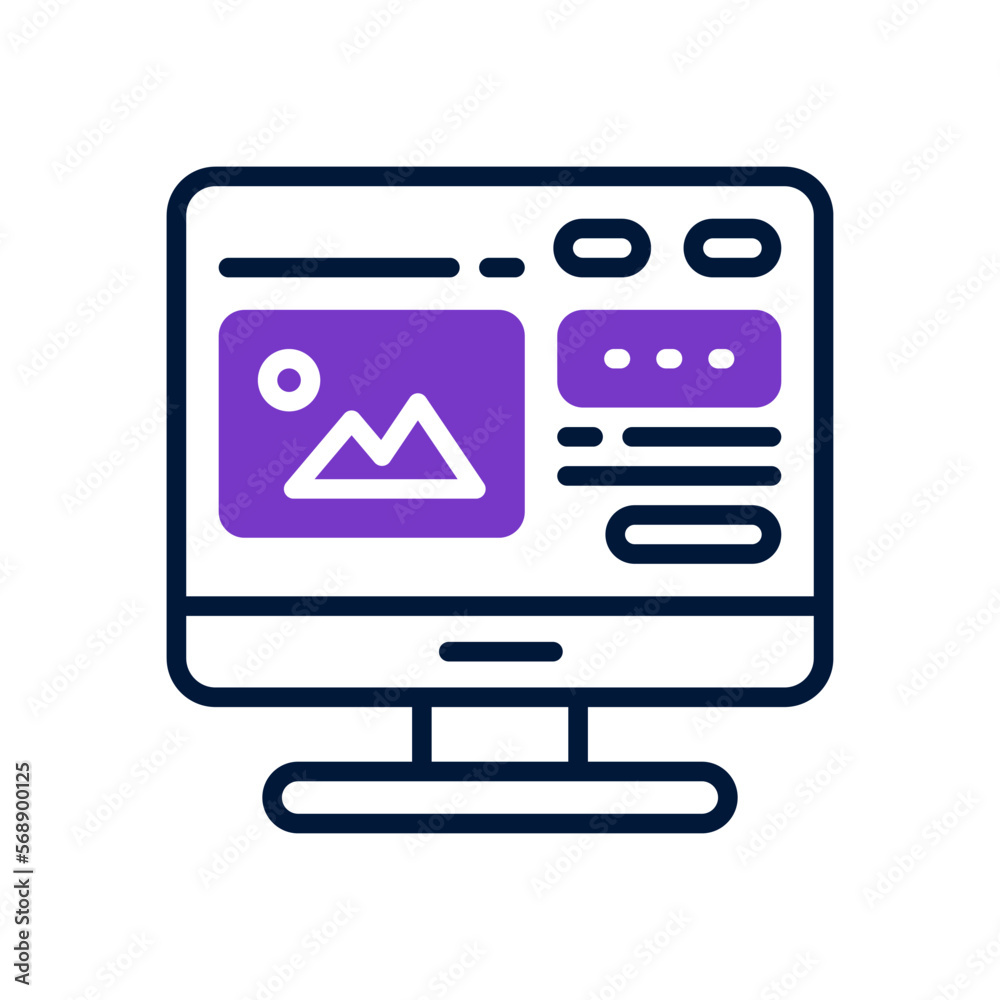 monitor icon for your website, mobile, presentation, and logo design. monitor icon for your website, mobile, presentation, and logo design.