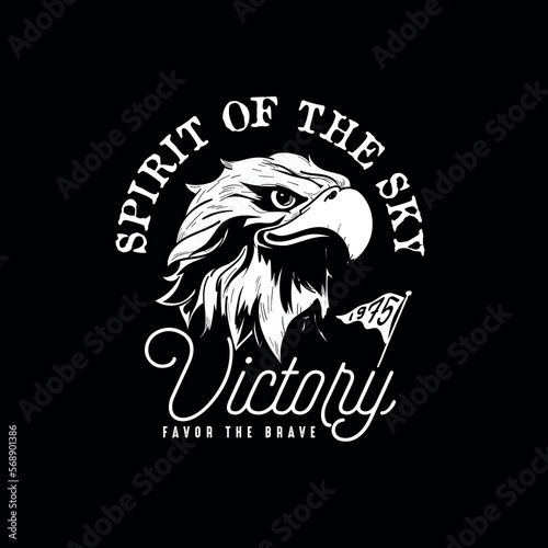 Denim eagles varsity typography, tee shirt graphics, vectors