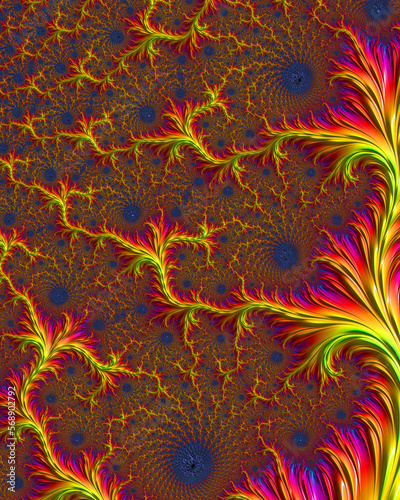 Abstract art fractal unique pattern background wallpaper