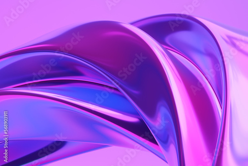 Holographic abstract background. 3d rendering
