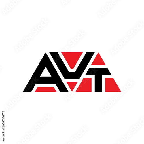 AUT triangle letter logo design with triangle shape. AUT triangle logo design monogram. AUT triangle vector logo template with red color. AUT triangular logo Simple, Elegant, and Luxurious Logo...