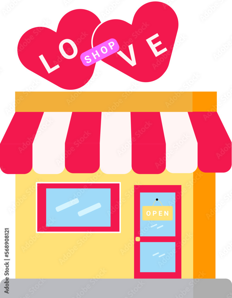Shop Valentines Day Illustration Shop Valentines Day Illustration