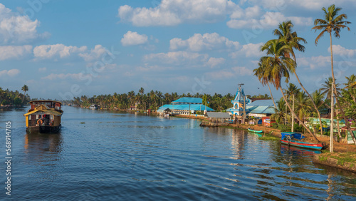 ‘The Venice of the East’- Alleppey. Huge network of backwaters and more than thousand  the houseboats add to the magic of the place. © Dipankar'Photography