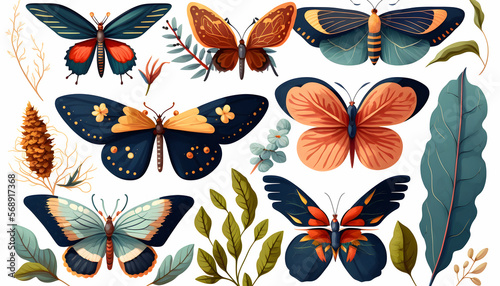 set of butterflies © Demencial Studies