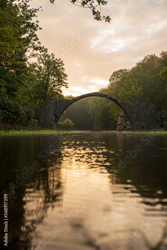 View of Devils bridge in Germany in Saxony
