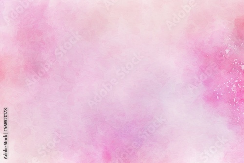 Abstract pastel pink watercolour background. AI generated 
