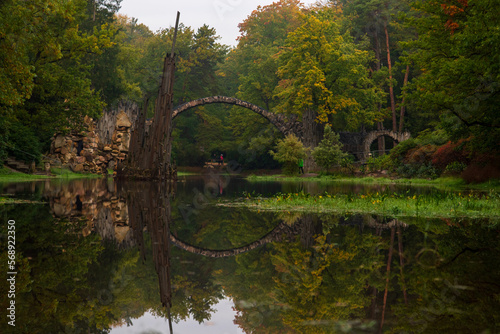 View of Devils bridge in Germany in Saxony photo