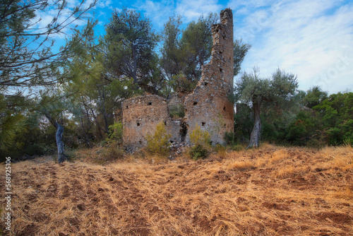 Ruins of the tower of the Tripaoli castle
