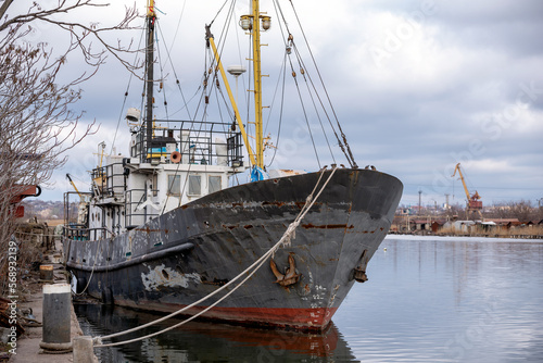 old ship ran aground in Ukraine