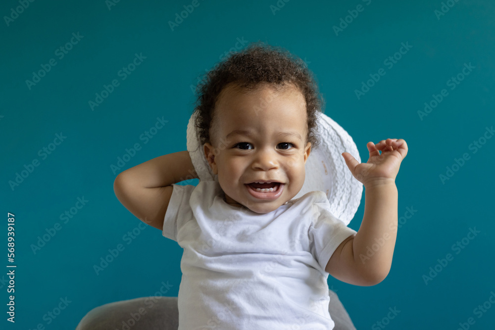 cheerful smiling baby boy child portrait looking at camera cheerful smiling baby boy child portrait looking at camera