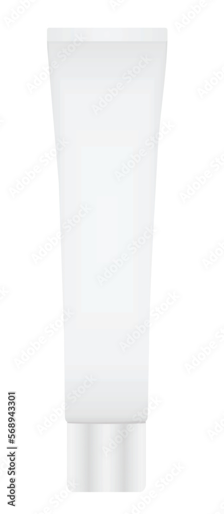Blank white tube. vector illustration