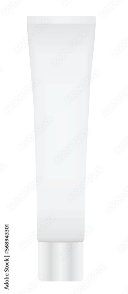 Blank white tube. vector illustration Blank white tube. vector illustration