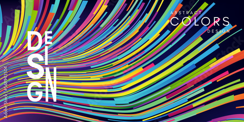 Colrful abstract background with speed line texture.
