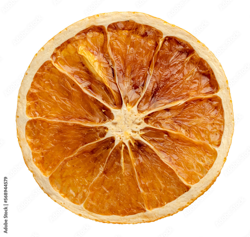 Dried orange slice on a transparent background. isolated object. Element for design Dried orange slice on a transparent background. isolated object. Element for design