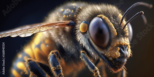 Bee closeup shot © rodrigo