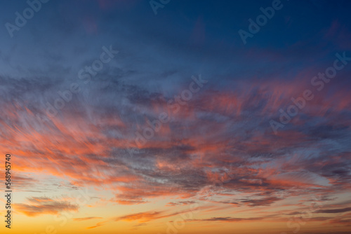 Sunset sky background overlay. Ideal for sky replacement © Sphericalvision360