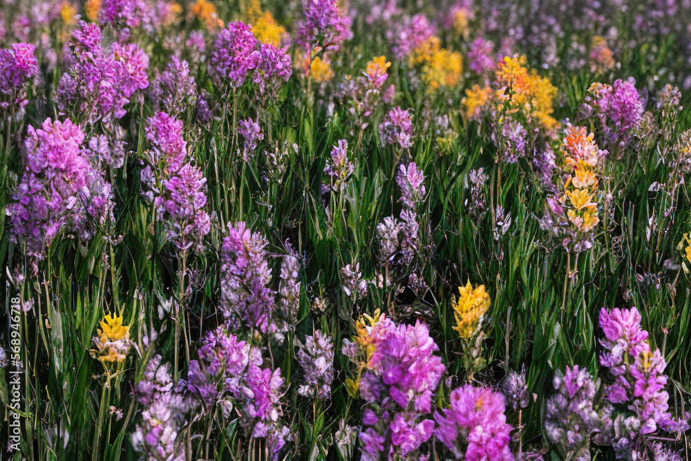 Naklejka premium Colorful Summer Meadow