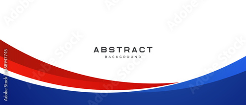 abstract business banner background with red and blue gradient color