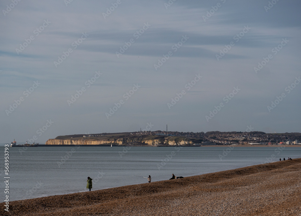 Newhaven from Seaford.