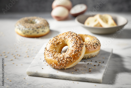 Mouth-Watering Bagel Product Photography