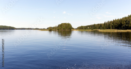 View of the lake region during summer photo