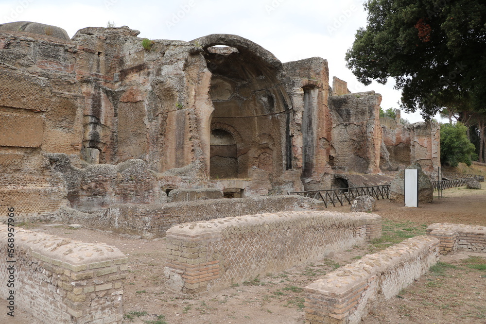 Fototapeta premium Remains of Villa Adriana in Tivoli, Lazio Italy