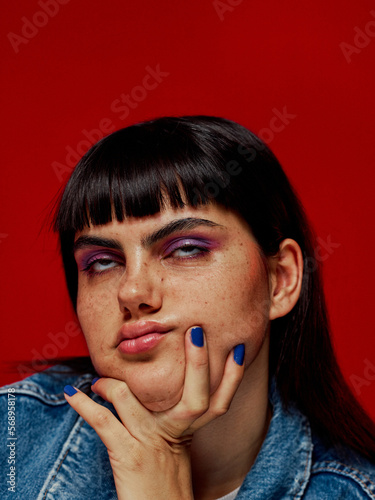 Zombie fashion portrait photo