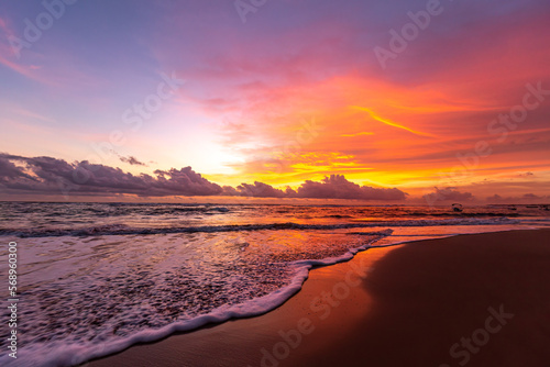 Sri Lanka zachód słońca ocean