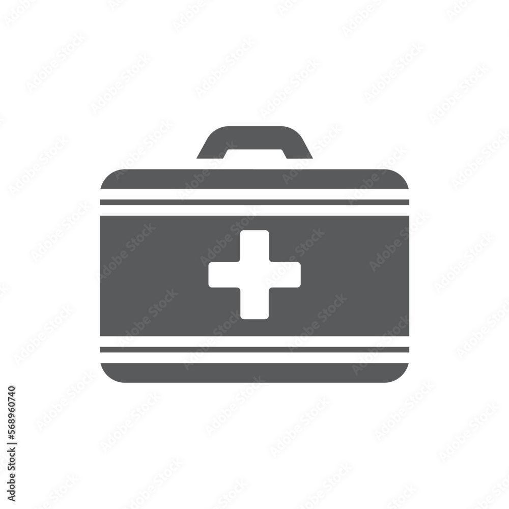 Fototapeta premium first aid box icon design vector template