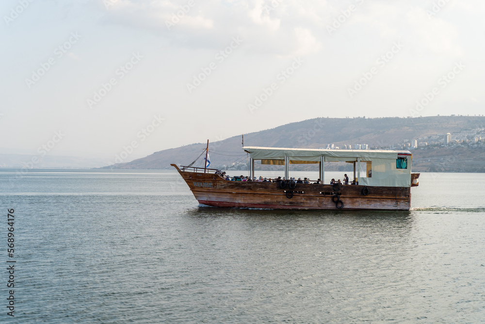 boat on the sea of Galilee