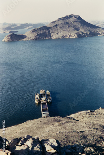 Ferry Boats in Dramatic Setting photo