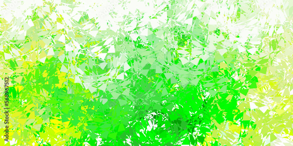 Light green, yellow vector background with polygonal forms. Light green, yellow vector background with polygonal forms.