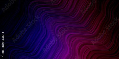 Dark Pink, Blue vector template with curves.