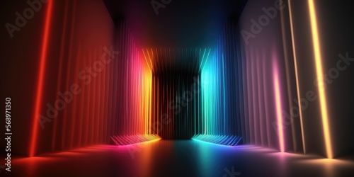 Abstract rainbow background with colorful spectrum
