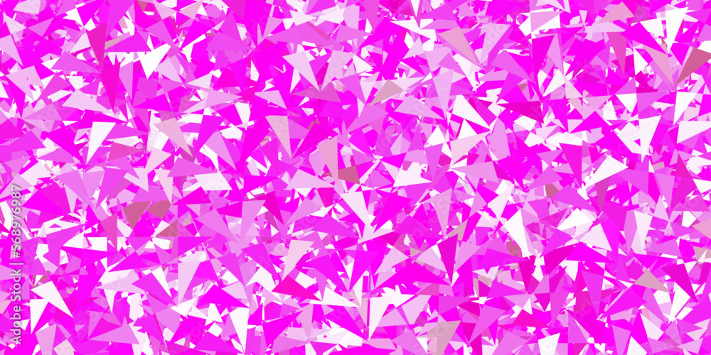 Light pink vector texture with random triangles. Light pink vector texture with random triangles.