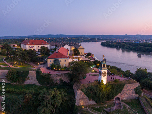 Fényképezés Sunsets above Petrovaradin, Novi Sad (Serbia)