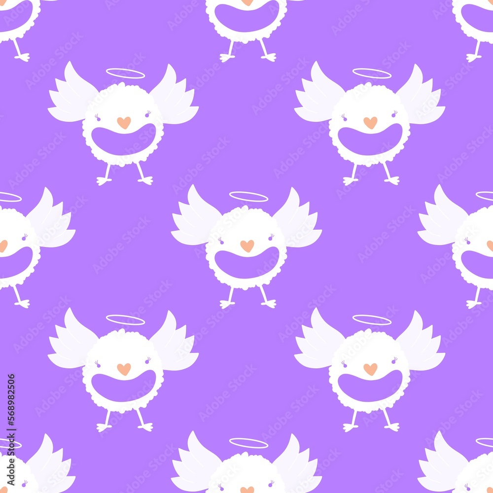 Halloween bats seamless angel and wings pattern for wrapping paper and kids clothes print and fabrics and linens Halloween bats seamless angel and wings pattern for wrapping paper and kids clothes print and fabrics and linens