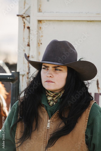portrait of female rancher