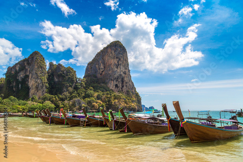 Boat at Railay Beach in  Thailand © Sergii Figurnyi