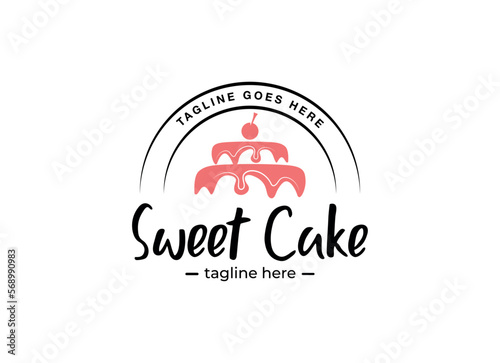 Sweet Cake Logo Cupcake Logo Icon