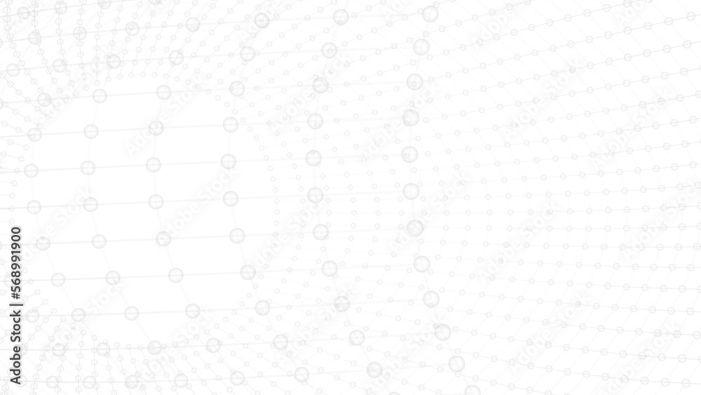 X-ray atom structure on white background. Concept of biological science, network technology and human strategy. 3D CG. 3D high quality rendering. 3D illustration. PNG file format.