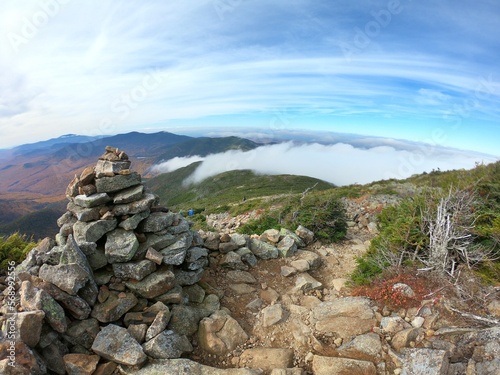 Rock Cairn high up in the White Mountains of New Hampshire © Will