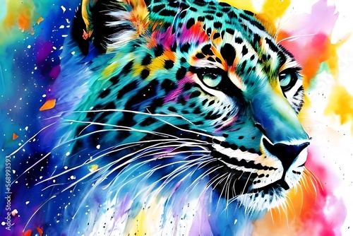 Leopard colored background