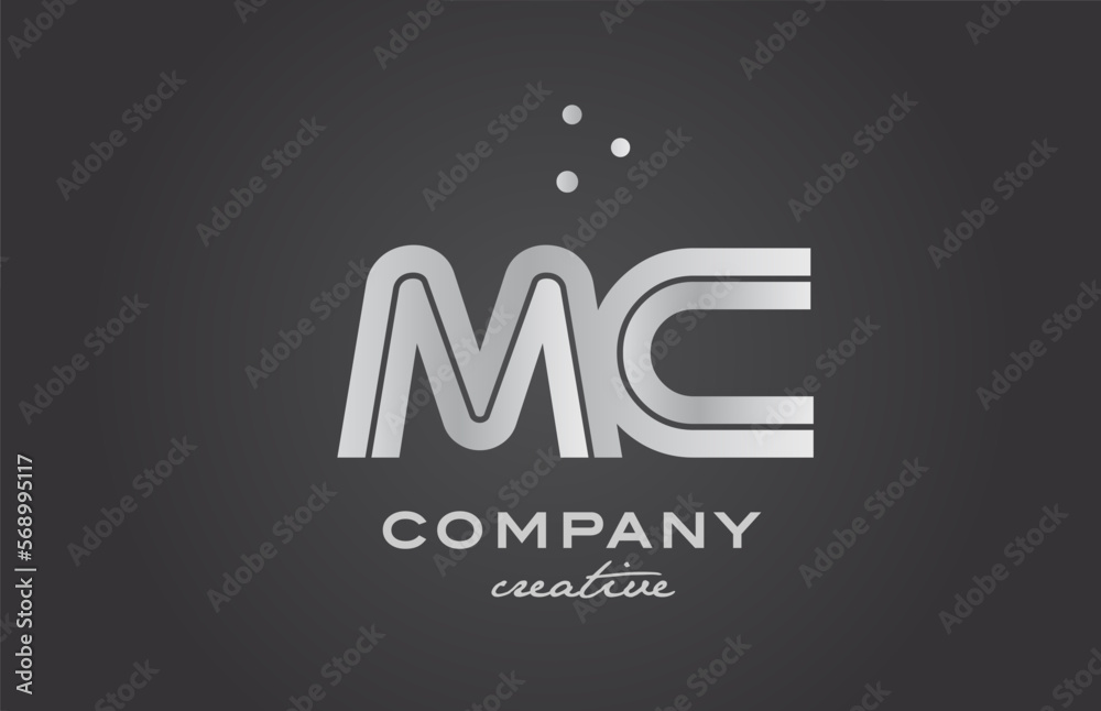 gold golden MC combination alphabet bold letter logo with dots. Joined creative template design for company and business gold golden MC combination alphabet bold letter logo with dots. Joined creative template design for company and business