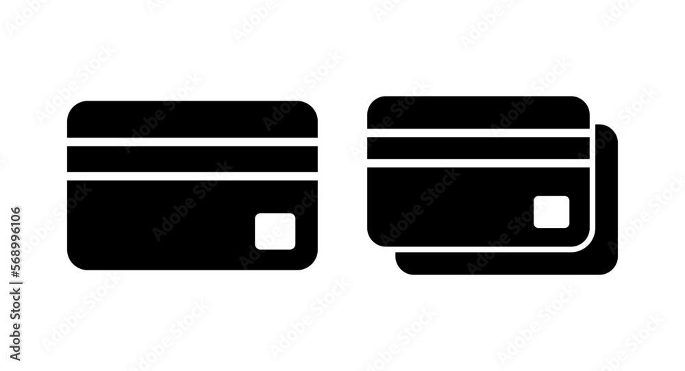 Credit card icon vector illustration. Credit card payment sign and symbol Credit card icon vector illustration. Credit card payment sign and symbol