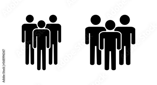 People icon vector illustration. person sign and symbol. User Icon vector