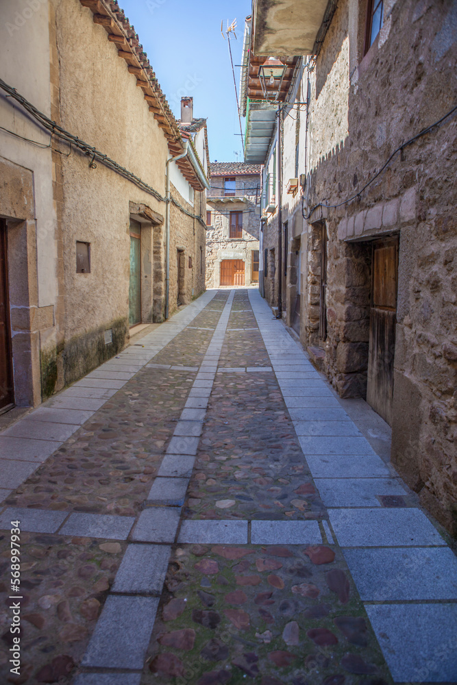 Obraz premium Hoyos, beautiful little town in Sierra de Gata, Spain