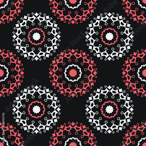 Seamless pattern with geometric ornament. Beautiful abstract illustration.