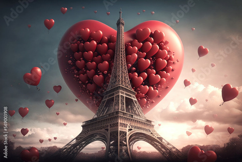 Celebrate Love in Paris: The Perfect Valentine's Day Destination. Generative AI