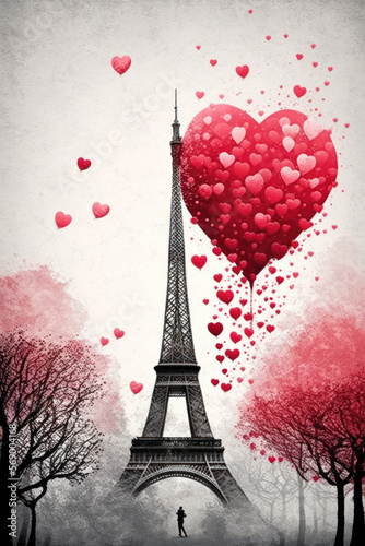 Celebrate Love in Paris: The Perfect Valentine's Day Destination. Generative AI